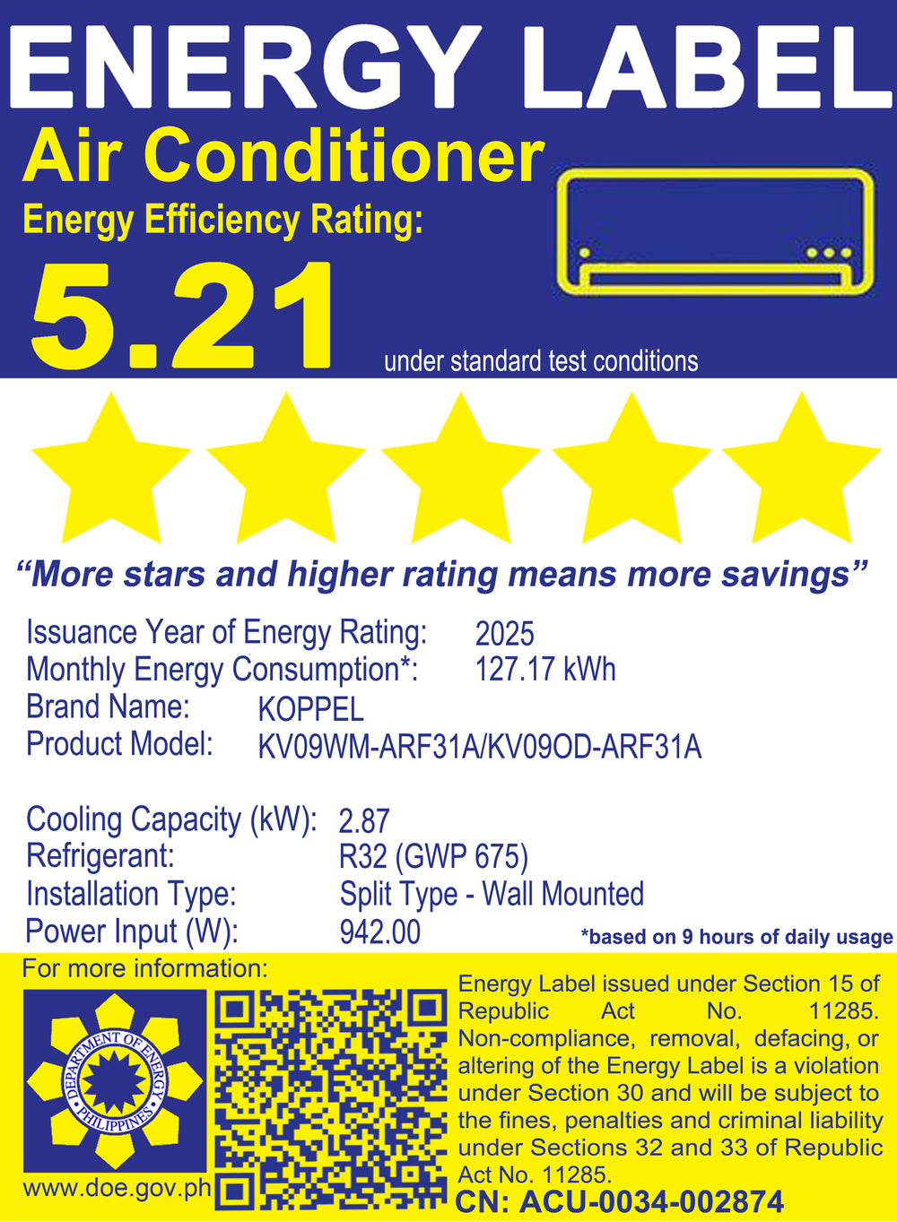 KV09WM-ARF31A | 1.0 HP 